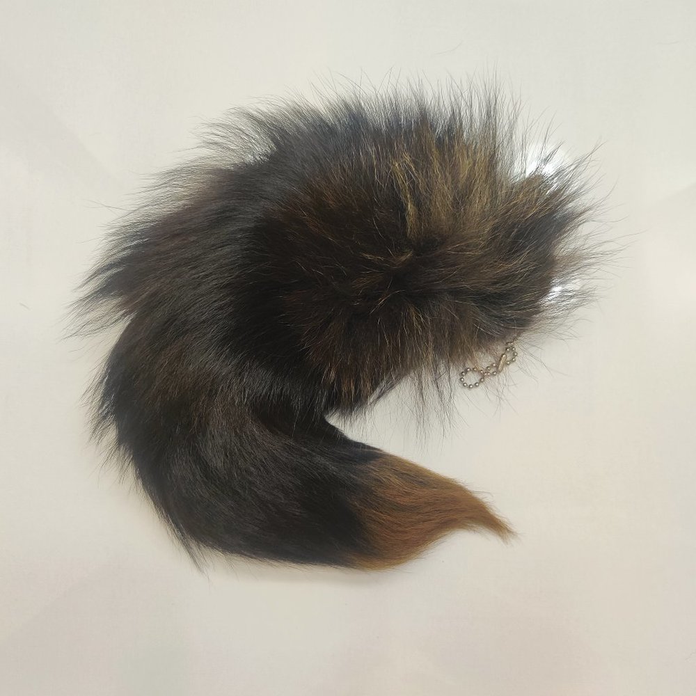Umber Faux Fur Fox Tail